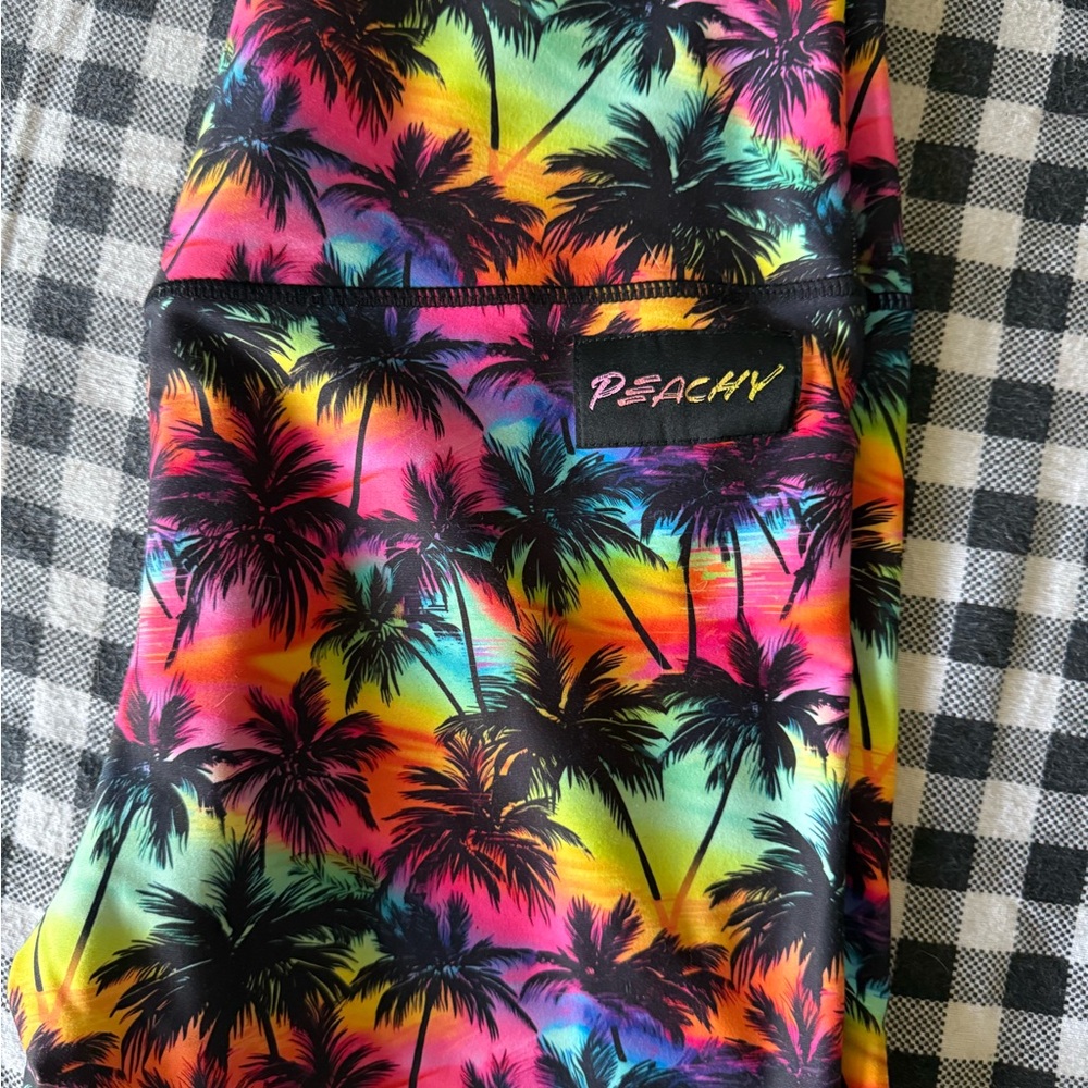 Tropical Peachy Athletic Shorts